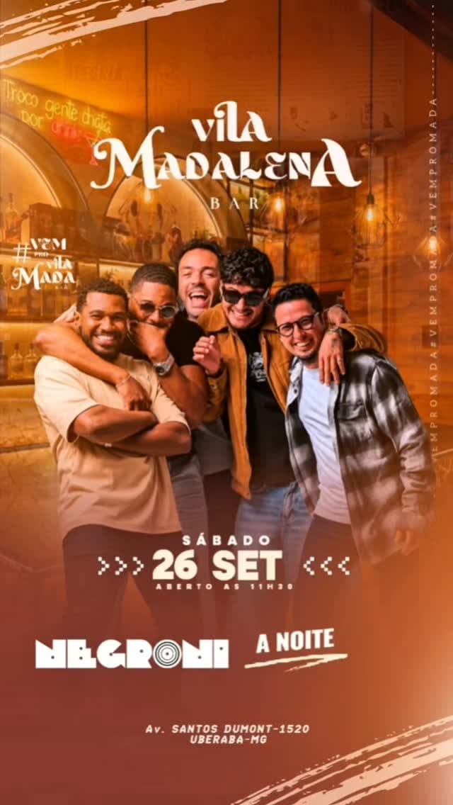 Flyer de Banda Negroni