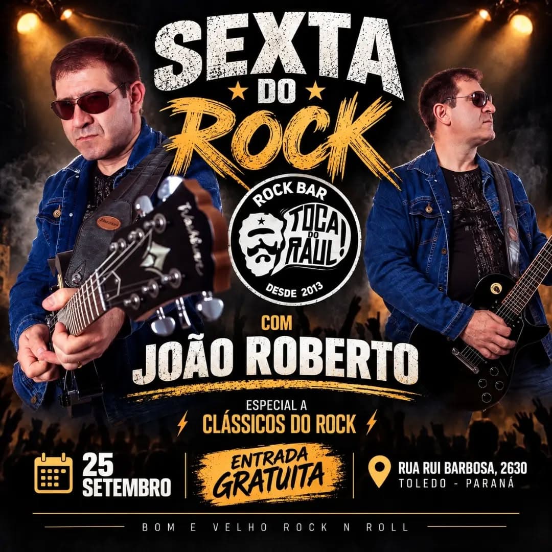 Flyer de João Roberto