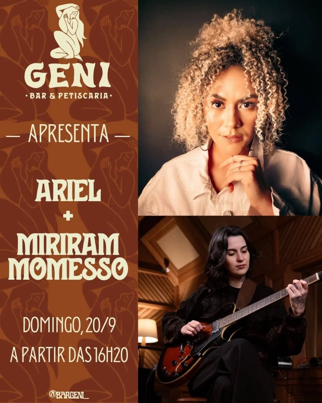 Flyer de Ariel e Miriam Momesso