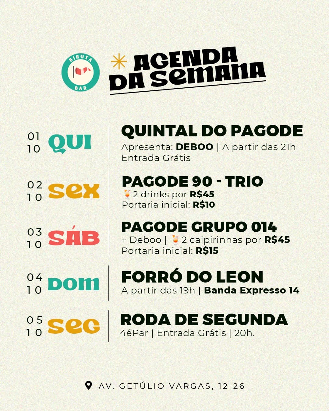 Flyer de Forró do Leon