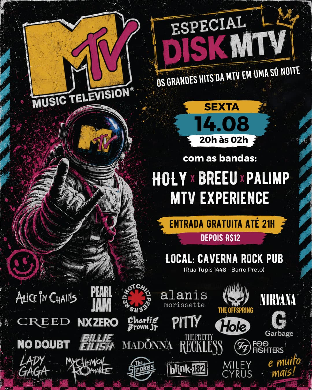 Flyer de Breeu e Banda Holy