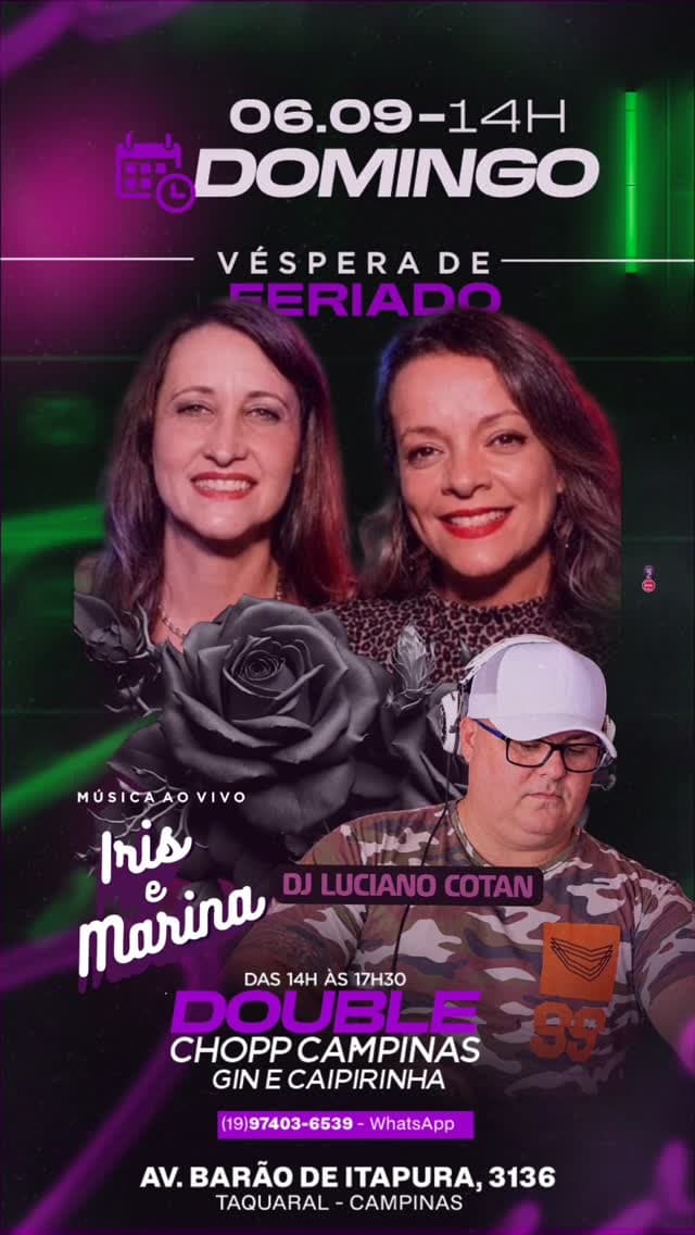 Flyer de Íris & Marina