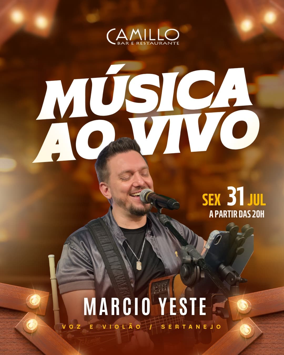 Flyer de Marcio Yeste