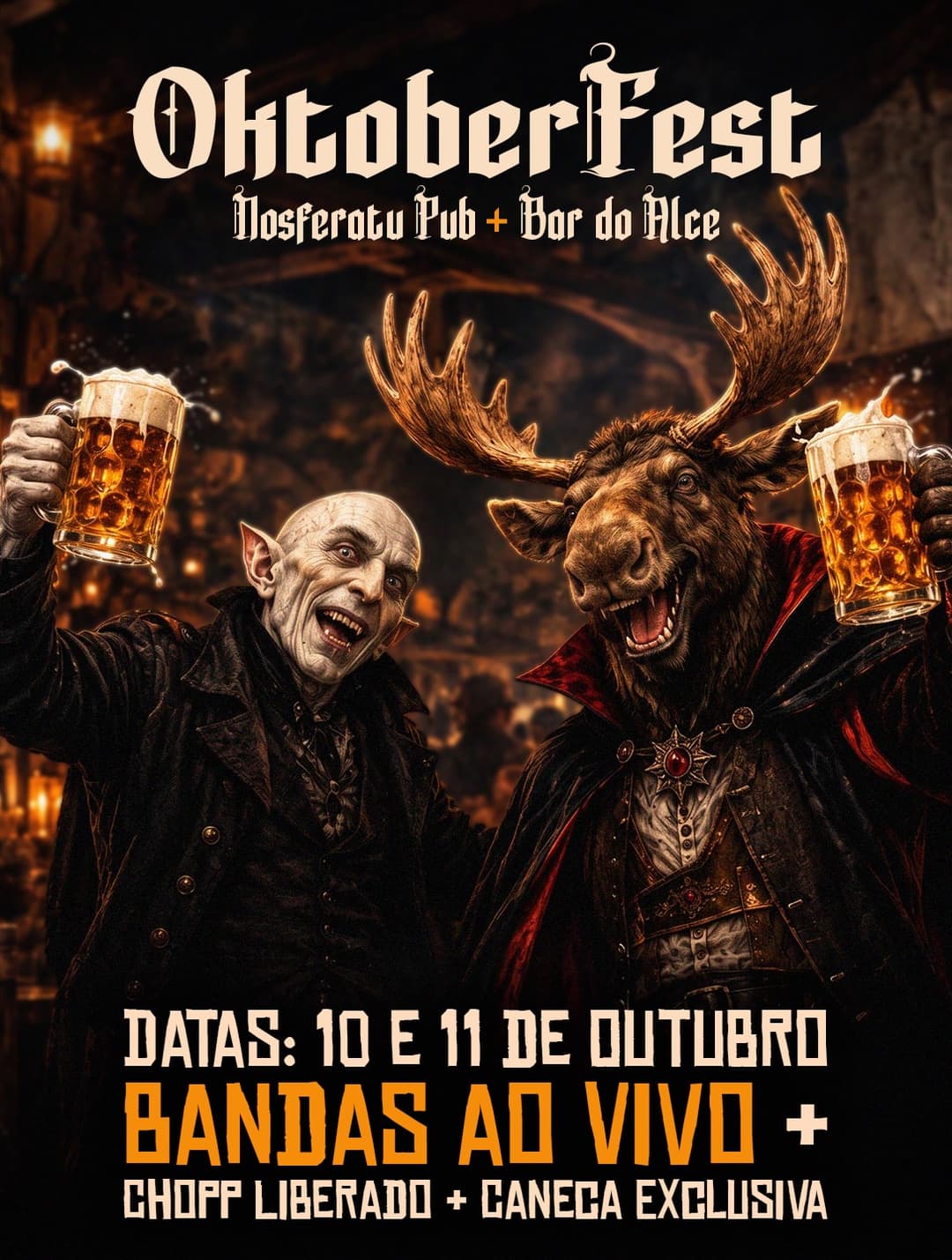 Flyer de Quarto Gole e Púrpura