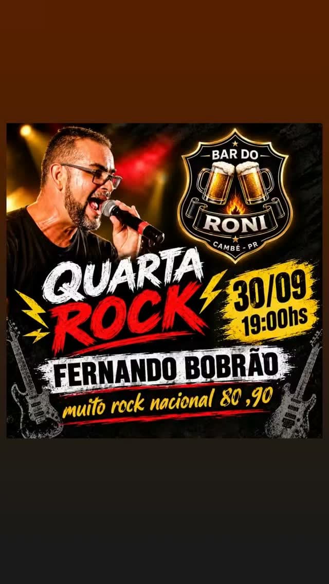 Flyer de Fernando Bóbrão