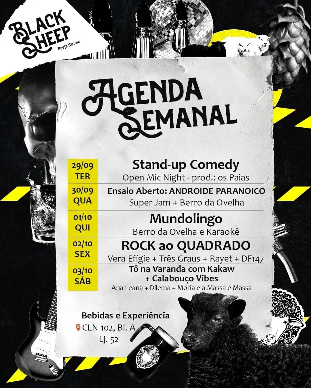 Flyer de Androide Paranoico
