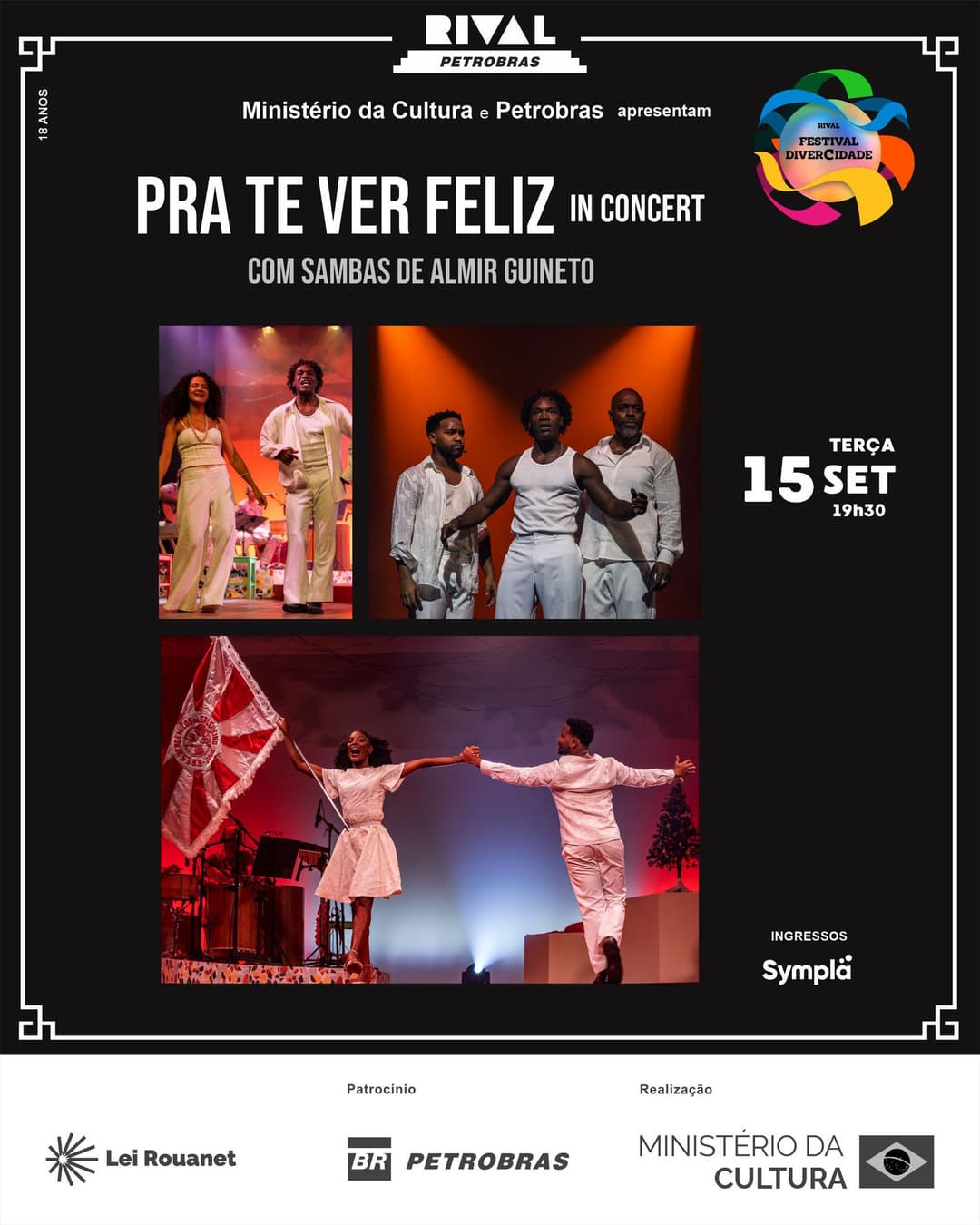 Flyer de Pra te ver feliz