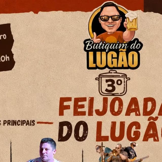 Flyer de Luciano Lugão, Carlos K e mais 4 artistas