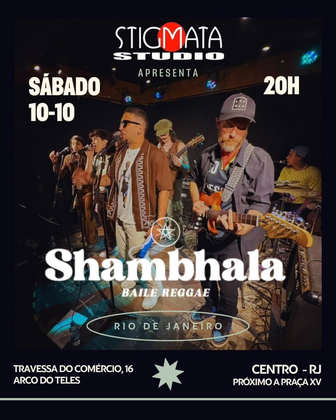 Flyer de Banda Shambhala e Don Robalo