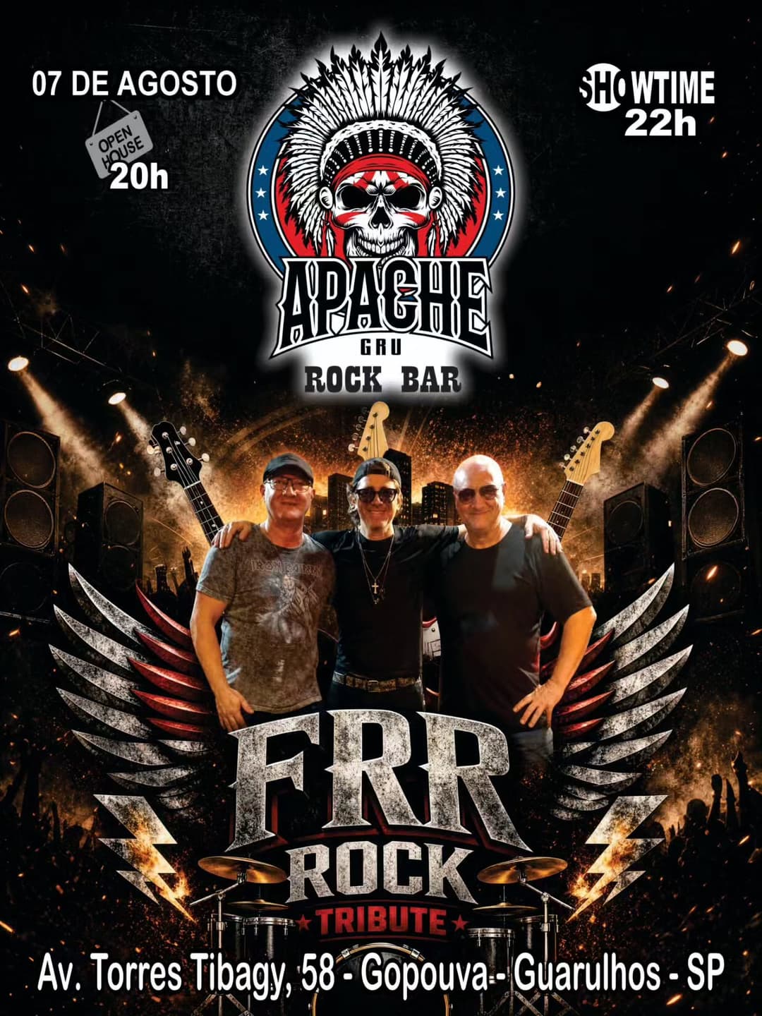 Flyer de FRR Rock Tribute