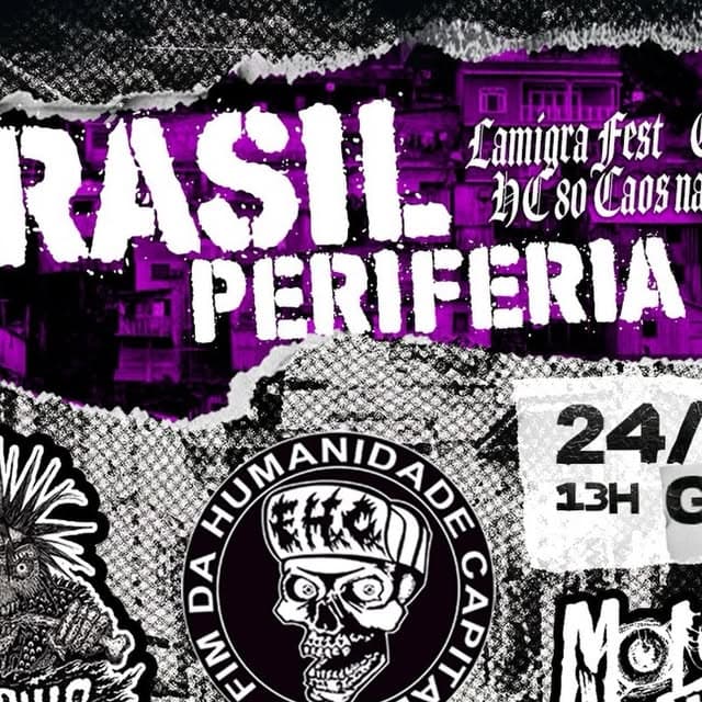 Flyer de RxPxSx Punk Rock e Consciência e mais 10 artistas