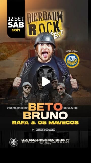 Flyer de Beto Bruno