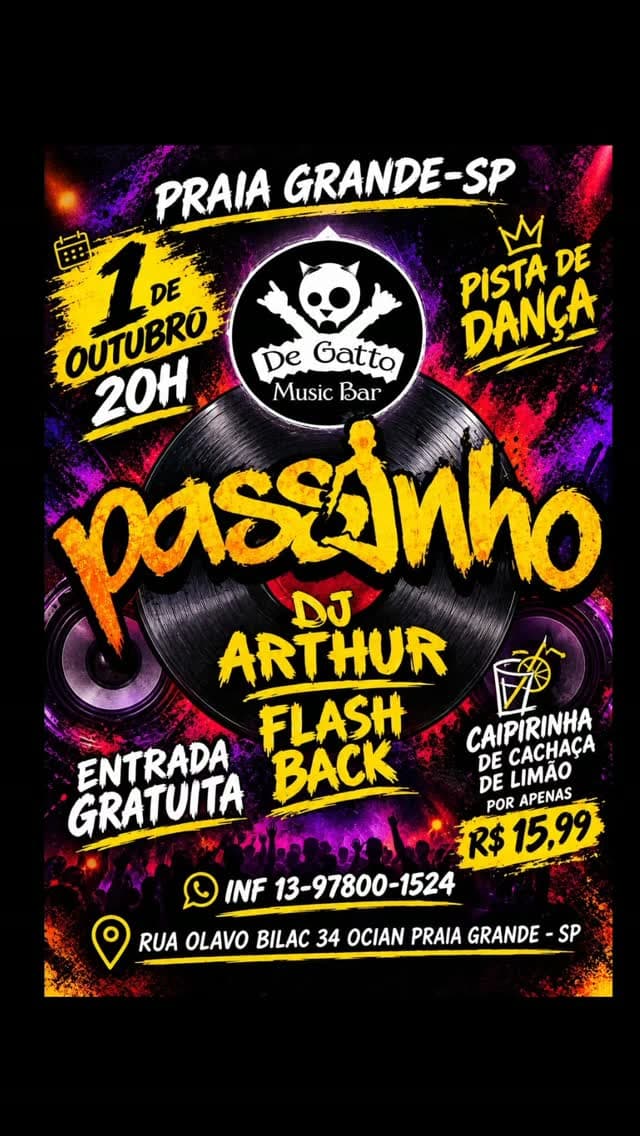 Flyer de DJ Arthur