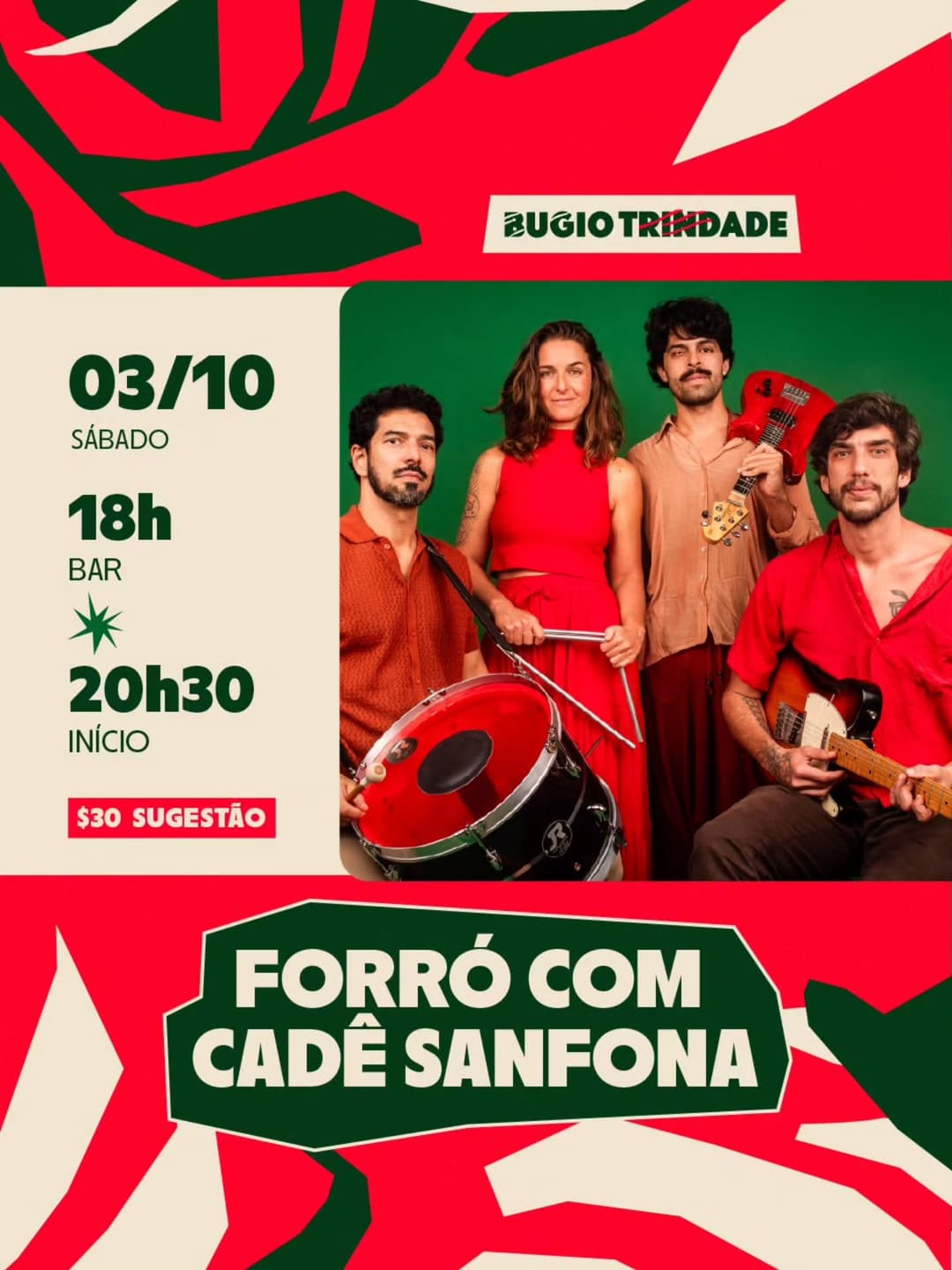 Flyer de Cadê Sanfona