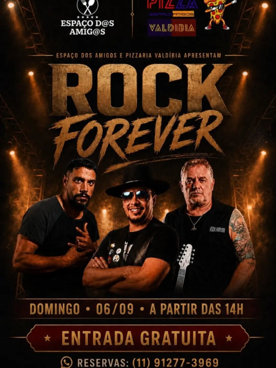 Flyer de Banda Rock Forever