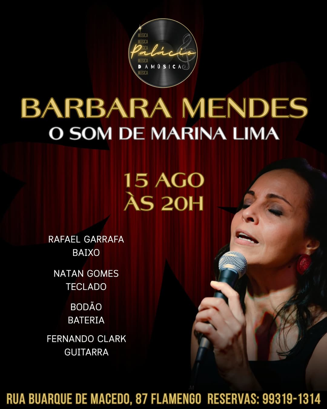 Flyer de Barbara Mendes