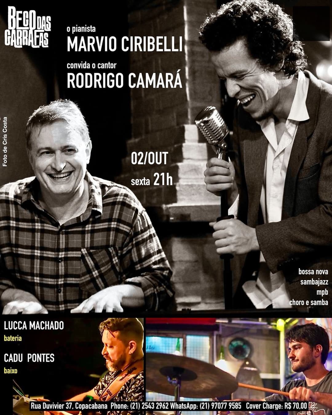 Flyer de Lucca Machado, Marvio Ciribelli e mais 2 artistas