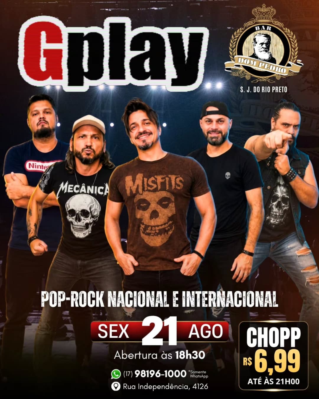 Flyer de Banda Gplay