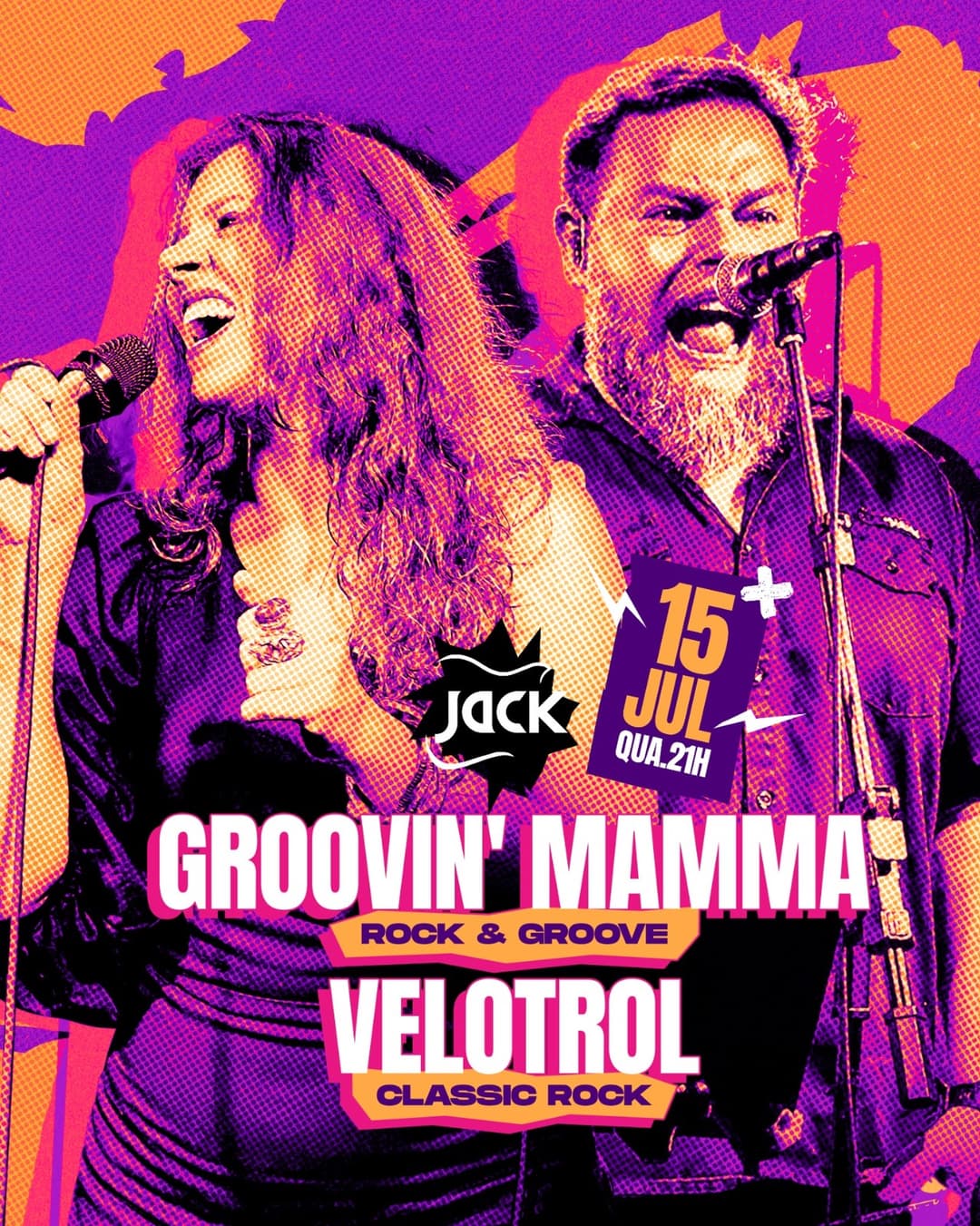 Flyer de Velotrol e Groovin Mamma