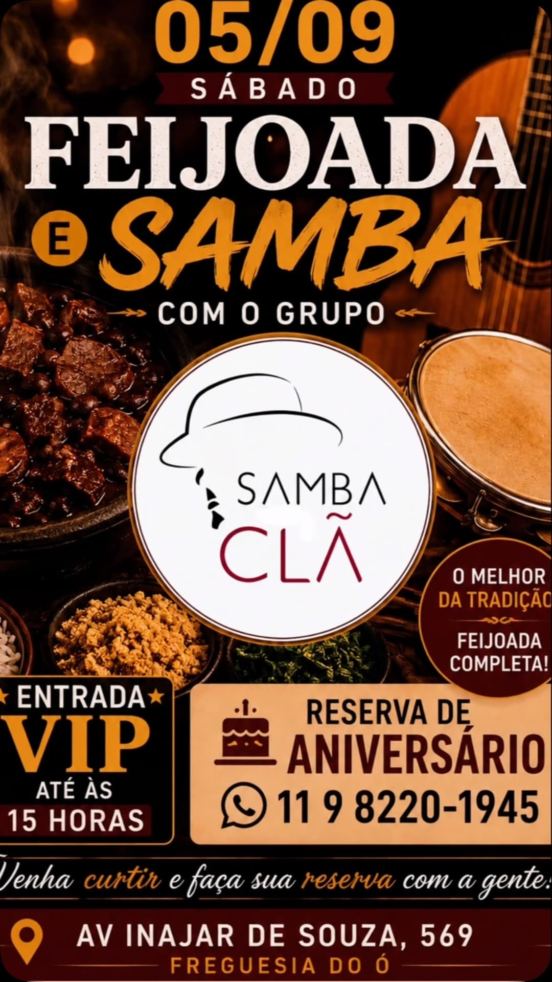 Flyer de Samba Clã