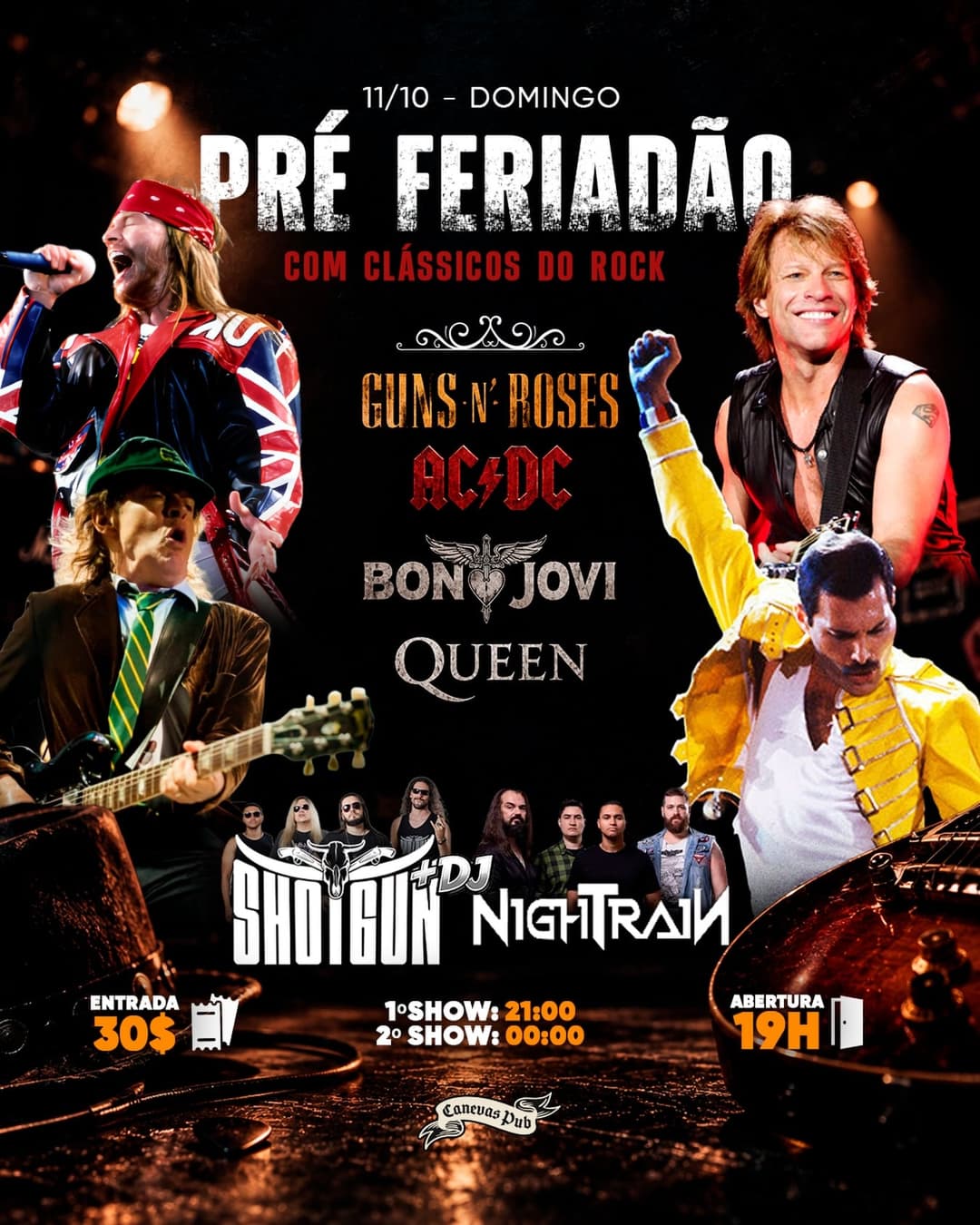 Flyer de Banda Nightrain