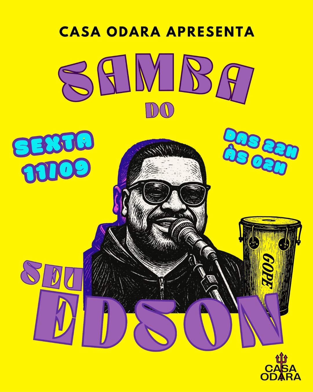 Flyer de Samba do Seu Edson