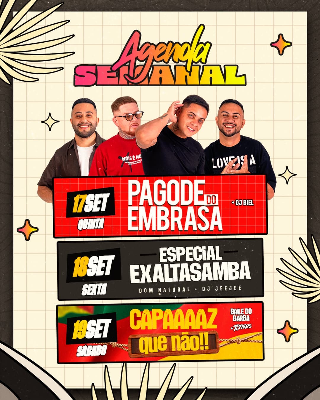 Flyer de Totters e Capaaaaz que não