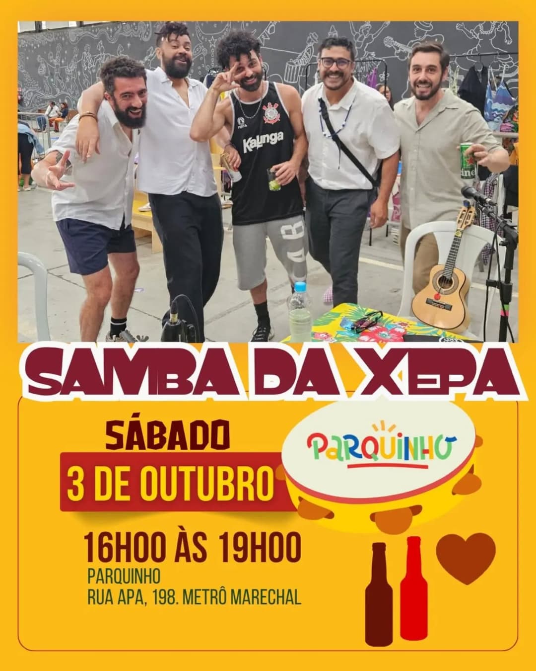 Flyer de Samba da Xêpa