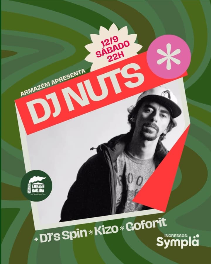 Flyer de Dj Spin, Kizo Man, djnuts e DJ Goforit