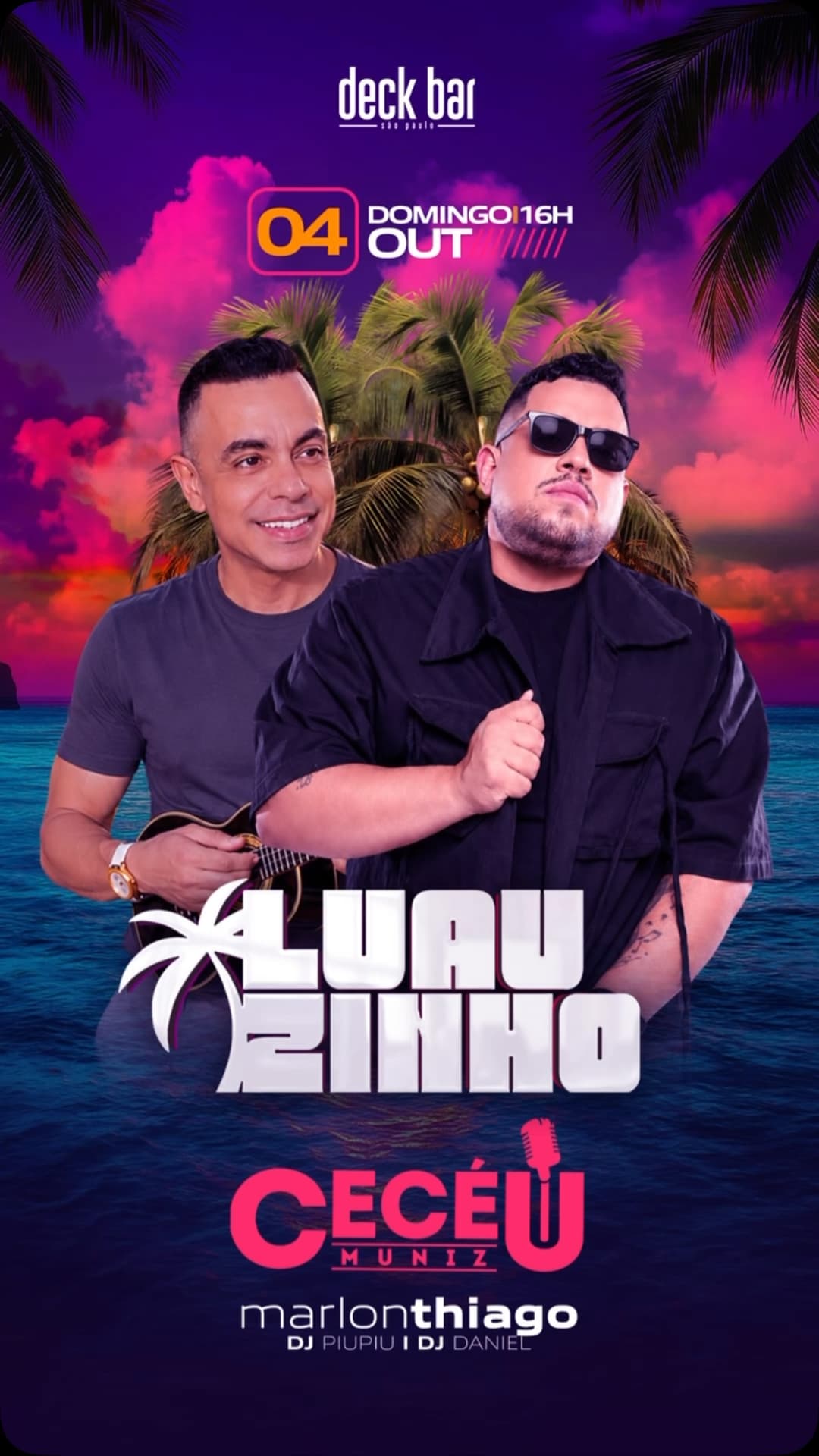 Flyer de Ceceu Muniz e Marlon Thiago
