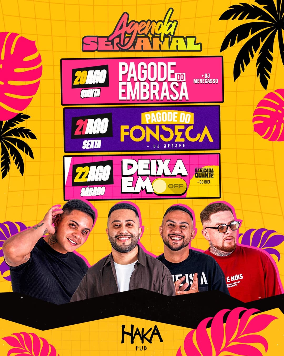 Flyer de Sextou & Pagode & Haka