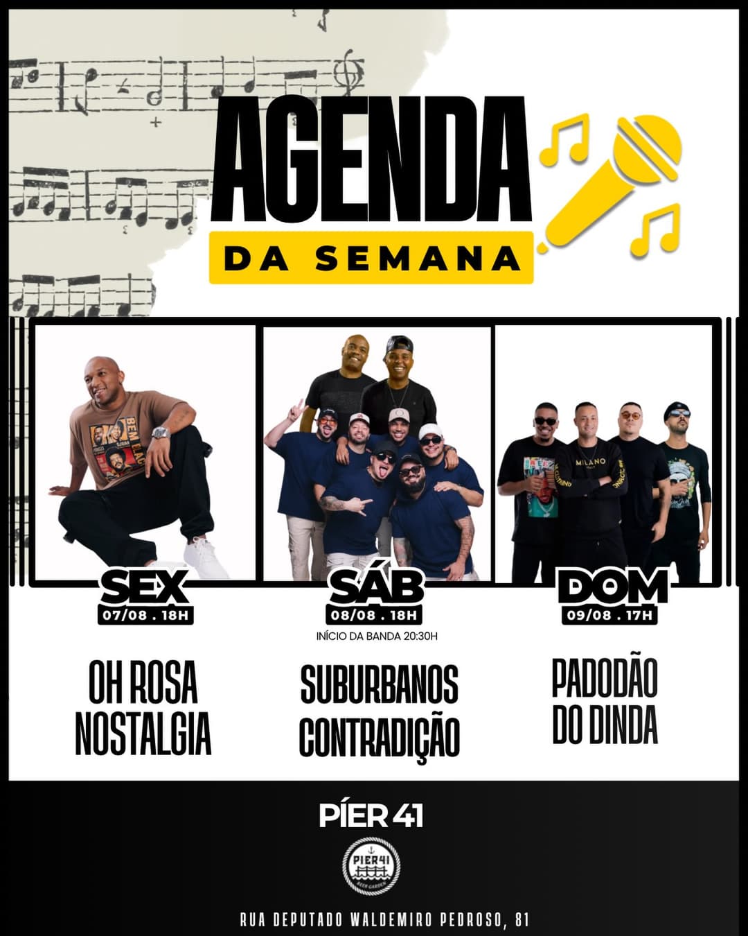 Flyer de Pagodão do Dinda