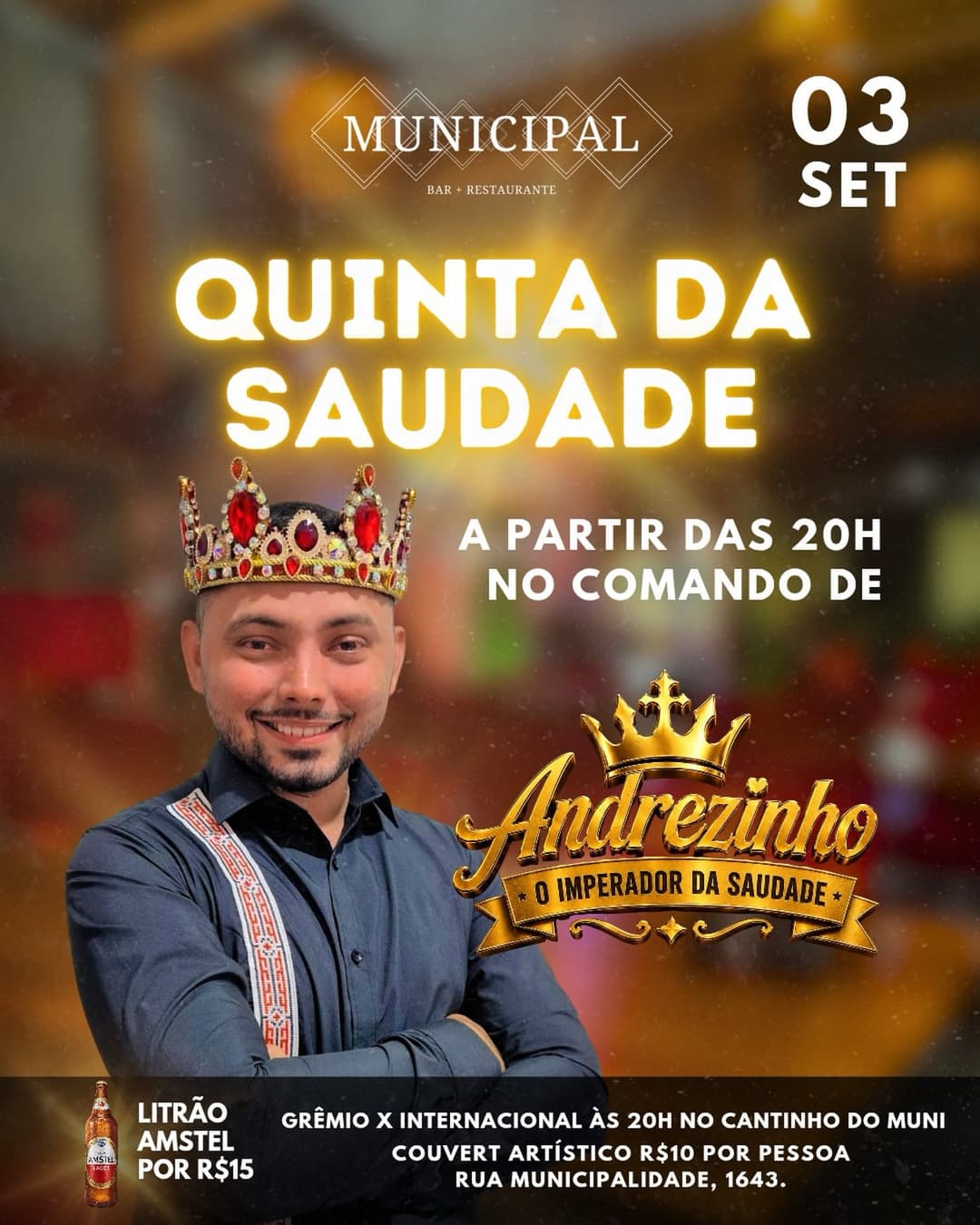 Flyer de Andrezinho