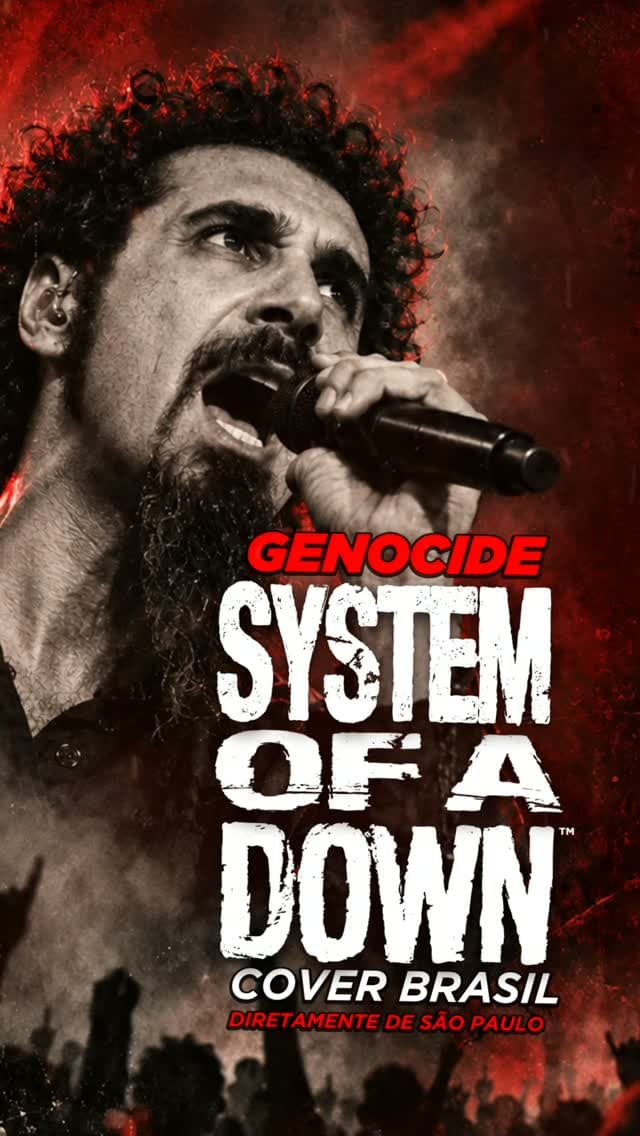 Flyer de System of a Down GENOCIDE Cover Brasil