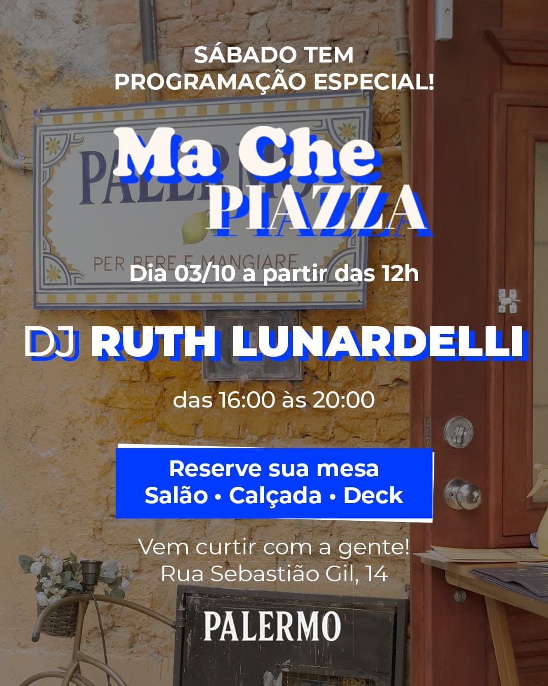 Flyer de DJ Ruth Lunardelli