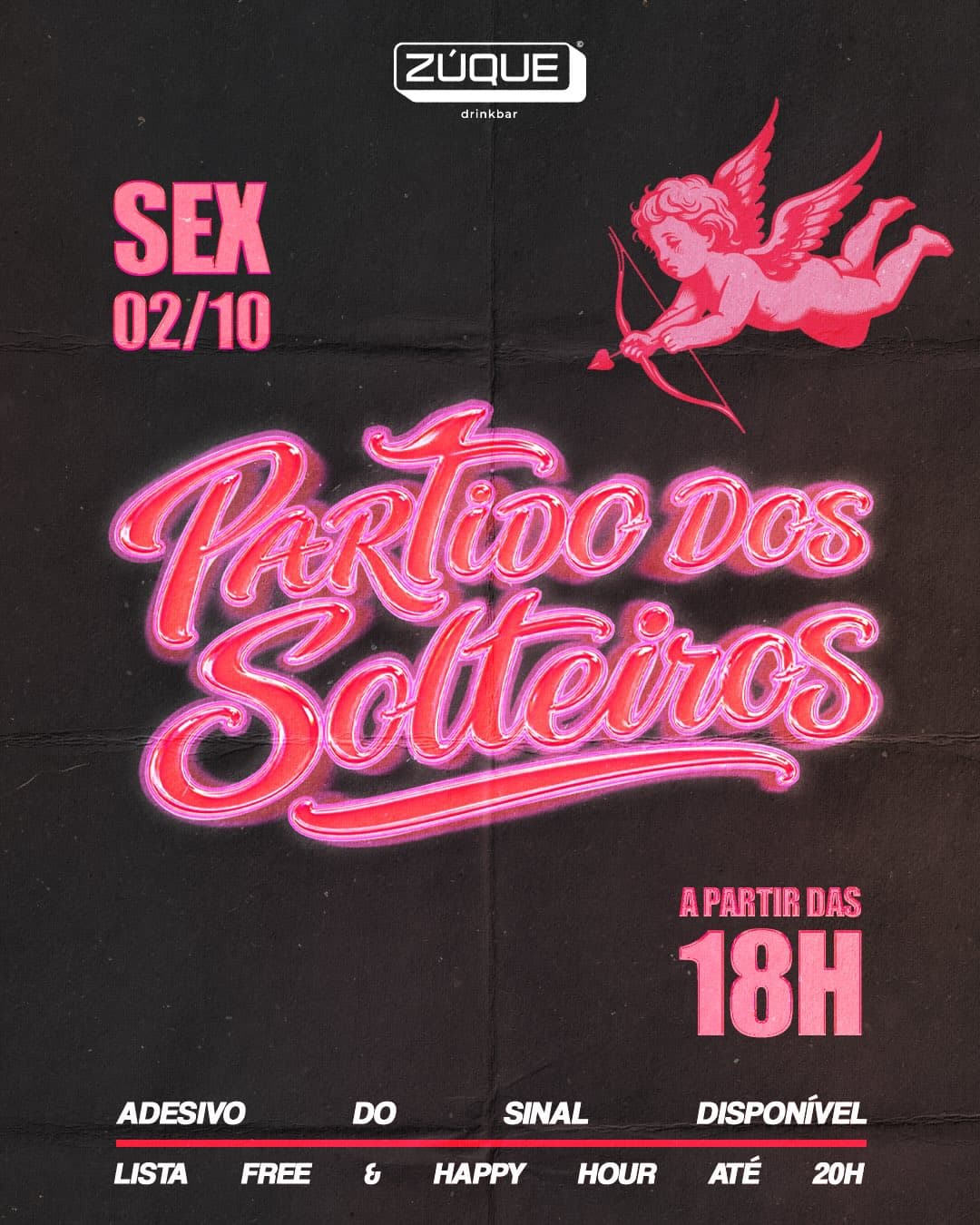 Flyer de Pedro Alencar e DJ Carol Estrada