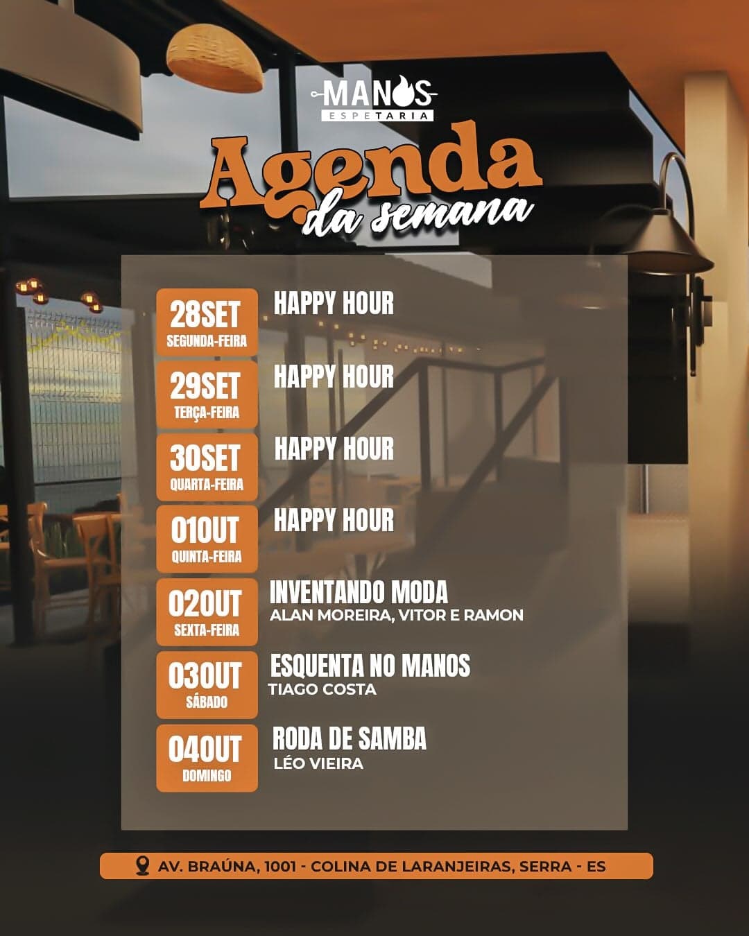 Flyer de Vitor e Ramon e Alan Moreira
