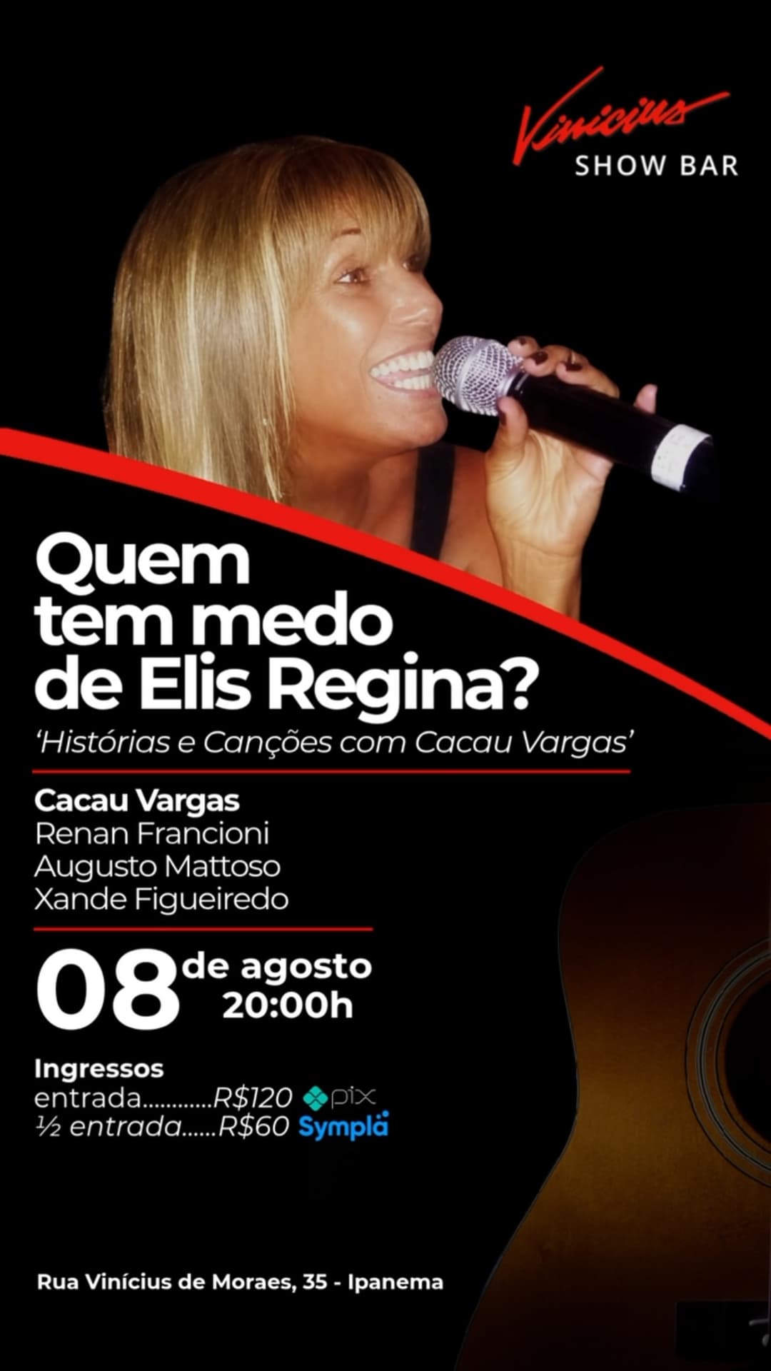 Flyer de Cacau Vargas