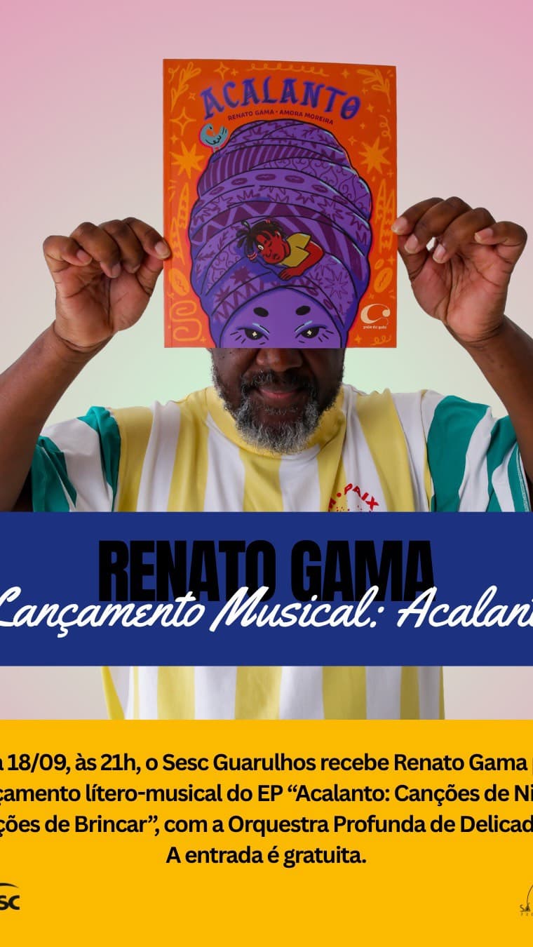 Flyer de Renato Gama e Orquestra Profunda de Delicadeza