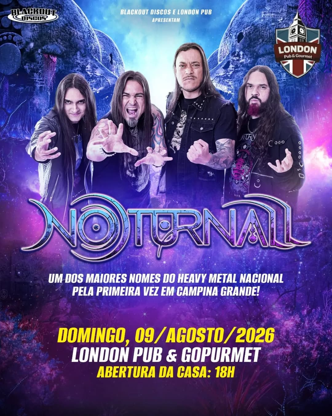Flyer de Noturnall Band