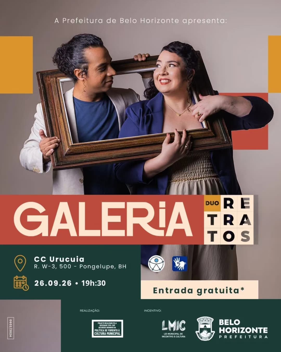 Flyer de Duo Retratos