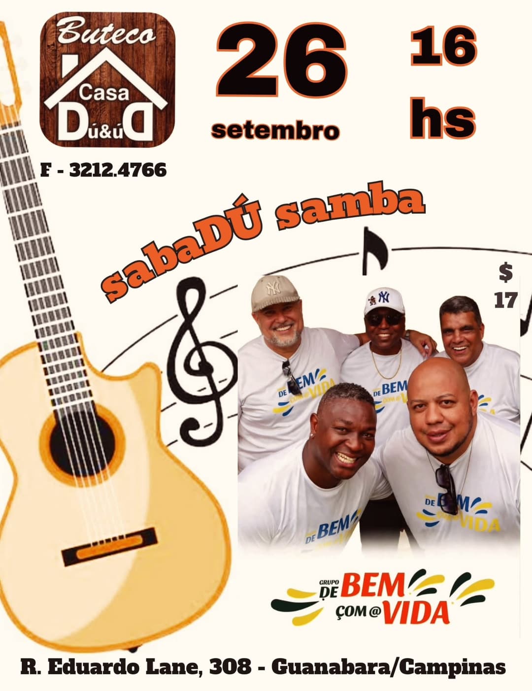 Flyer de Grupo de bem com a vida