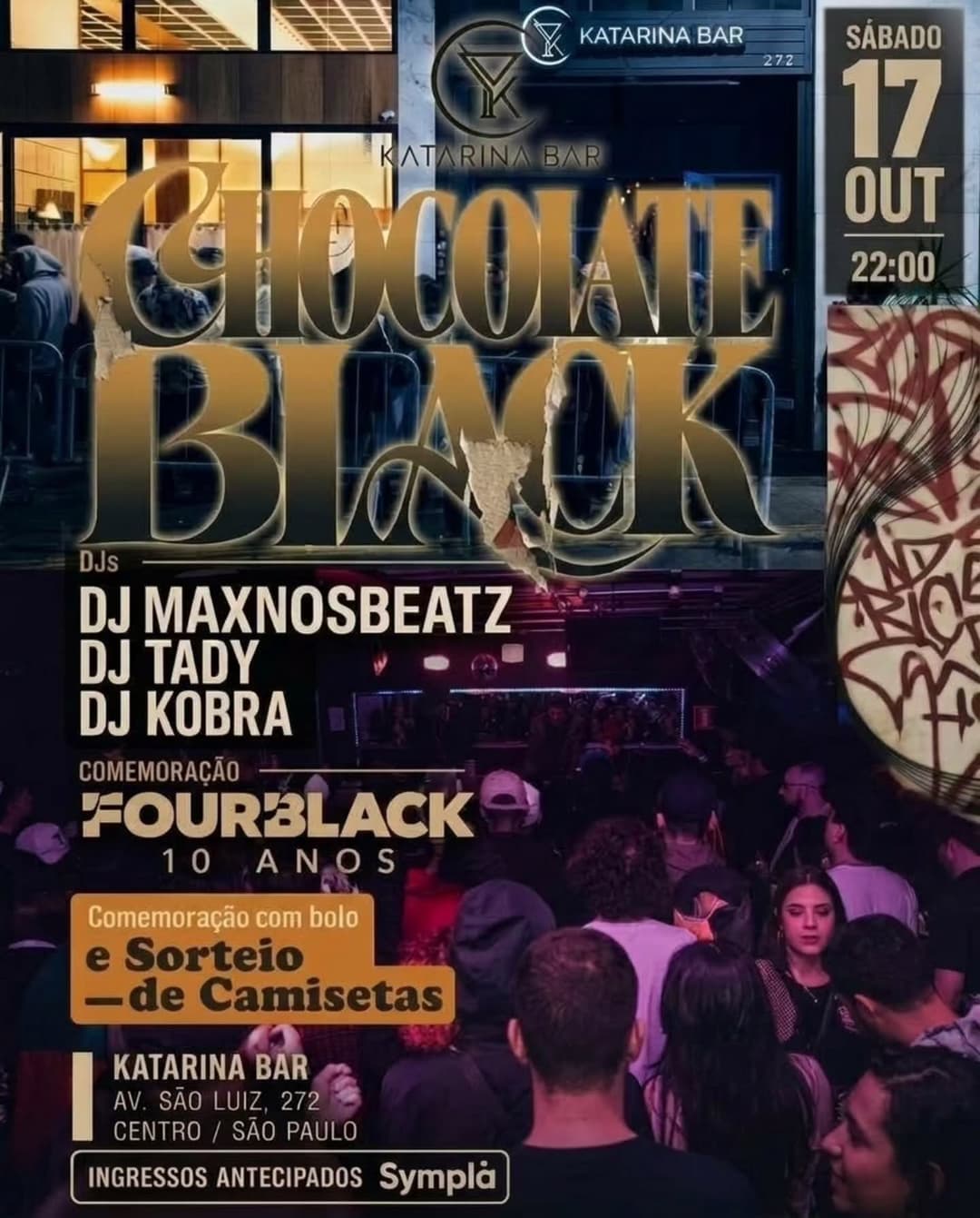 Flyer de Dj Maxnosbeatz, dj.tady e DJ Kobra