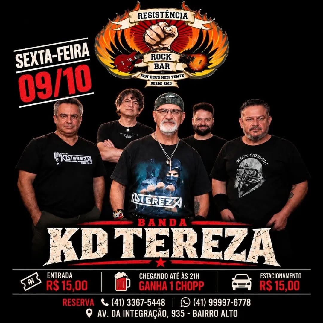 Flyer de Banda Kd Tereza