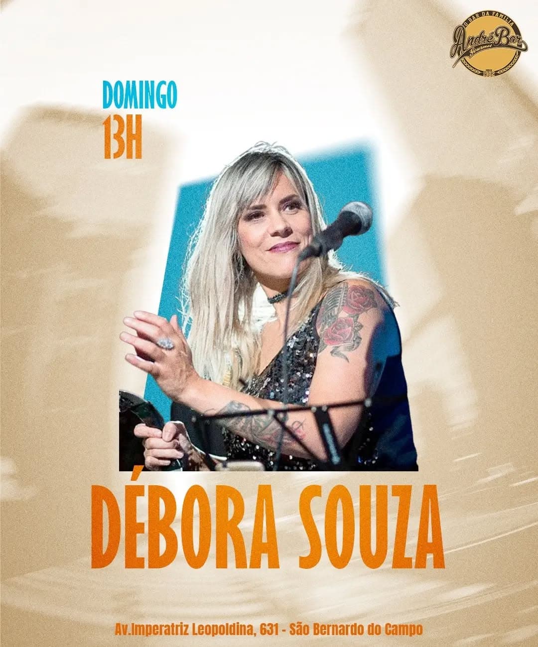 Flyer de Débora Souza Voz e Violão