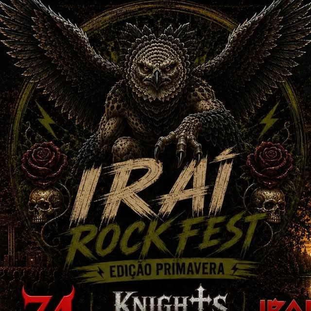 Flyer de 74 Jailbreak, Iron Clan e Knights of Sabbath