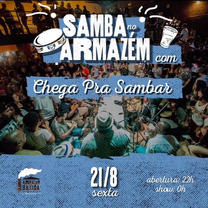 Flyer de Grupo Chega Pra Sambar