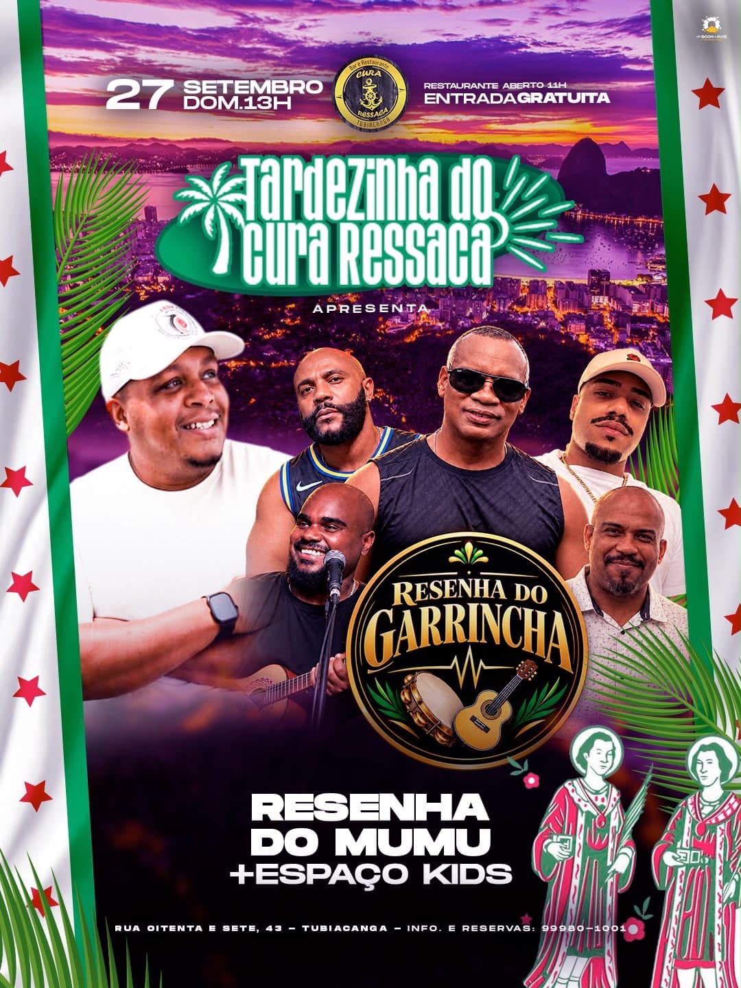 Flyer de Resenha do Garrincha e Resenha do Mumu