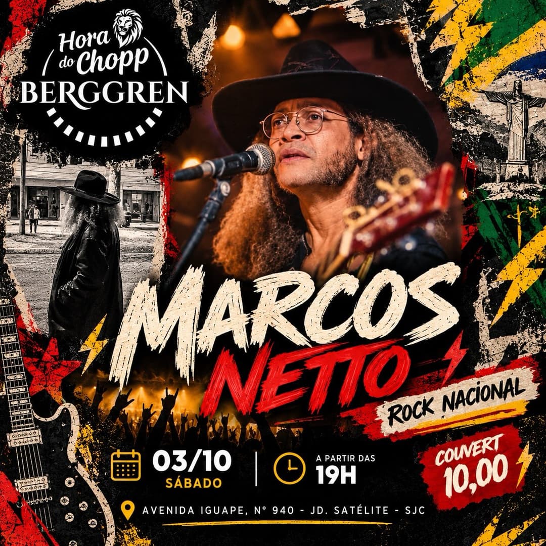 Flyer de Marcos Netto