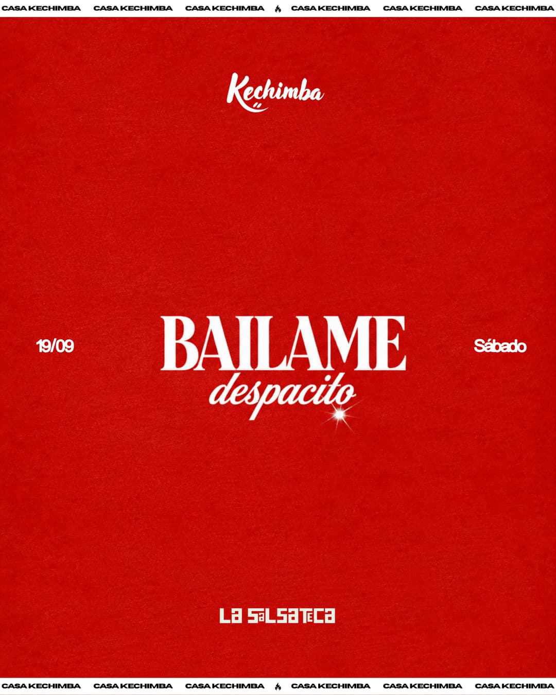 Flyer de La Salsateca e Kechimba